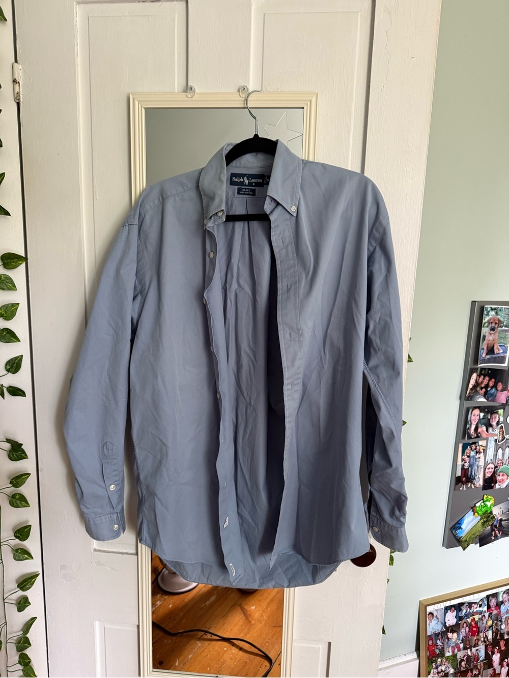 Ralph Lauren blue button up shirt